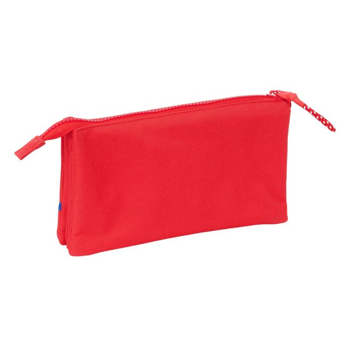 Trousse Fourre-Tout Triple Atlético Madrid Rouge 22 x 12 x 3 cm 1