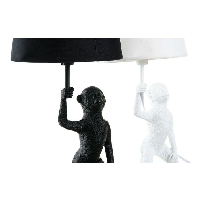 Lampe de bureau DKD Home Decor Blanc Noir Polyester Métal Résine 25W 220 V Singe (2 pcs) (20 x 20 x 45 cm) 2 Lampe de bureau DKD Home Decor Blanc Noir Polyester Métal Résine 25W 220 V Singe (2 pcs) (20 x 20 x 45 cm) 2