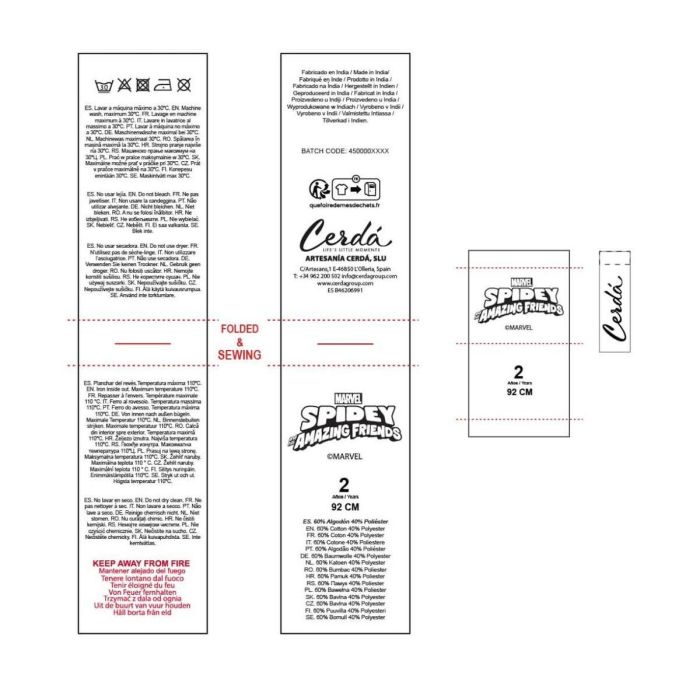 Pyjama Enfant Spidey Bleu M 7 Pyjama Enfant Spidey Bleu M 7