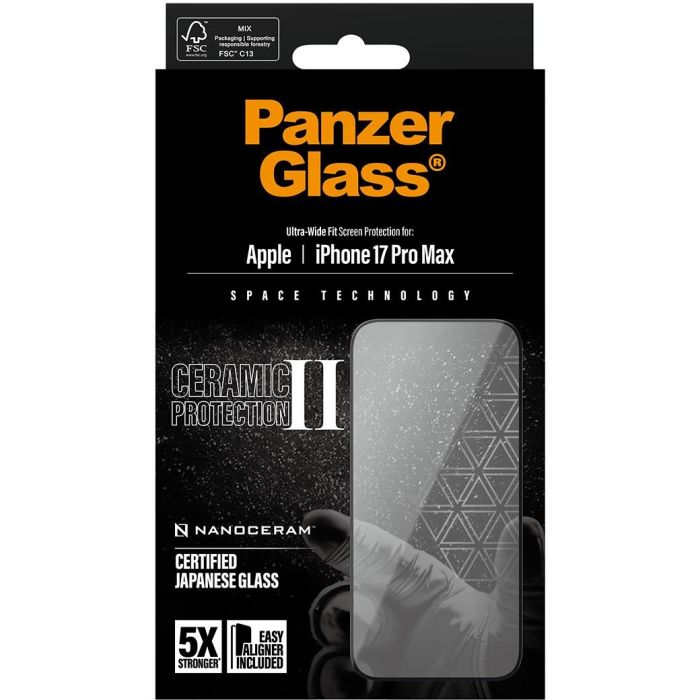 PanzerGlass Ceramic II Schutzglas iPhone 17 Pro Max UWF 2 PanzerGlass Ceramic II Schutzglas iPhone 17 Pro Max UWF 2