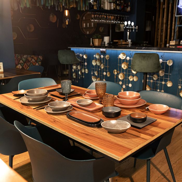 Plateau apéritif Bidasoa Gio Marron Plastique 31,5 x 14,5 cm (9 Unités) 3