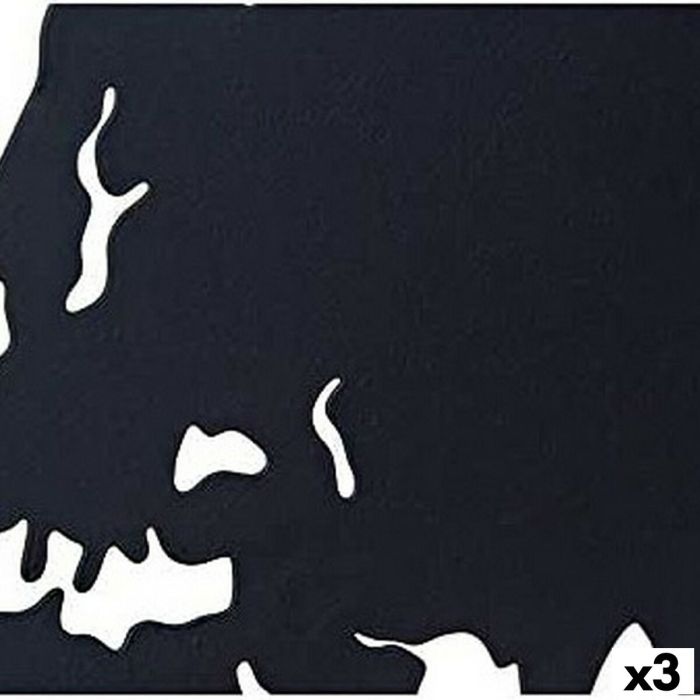 Figurine Décorative DKD Home Decor Mappemonde Noir Cuivre Blanc 40 x 1 x 40 cm (3 Pièces) 7