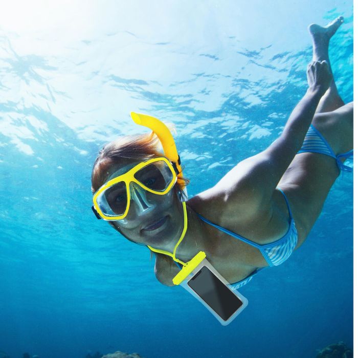 Étui étanche Celly Touchbag 7" Jaune 2