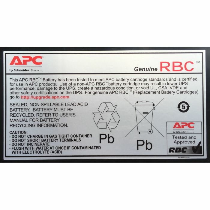 Batterie pour Système d'Alimentation Sans Interruption APC RBC6 Rechange 24 V 1