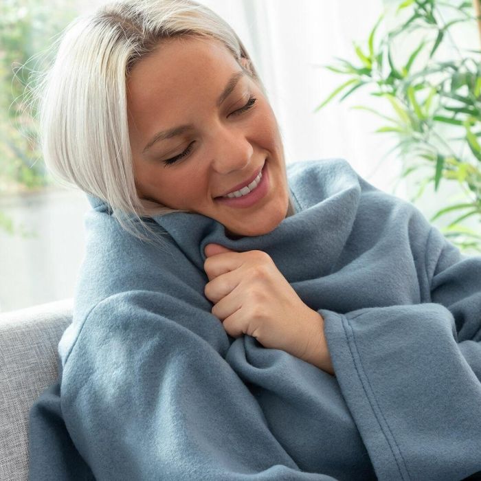 Couverture à Manche Double avec Poche Centrale Doublanket InnovaGoods 5 Couverture à Manche Double avec Poche Centrale Doublanket InnovaGoods 5