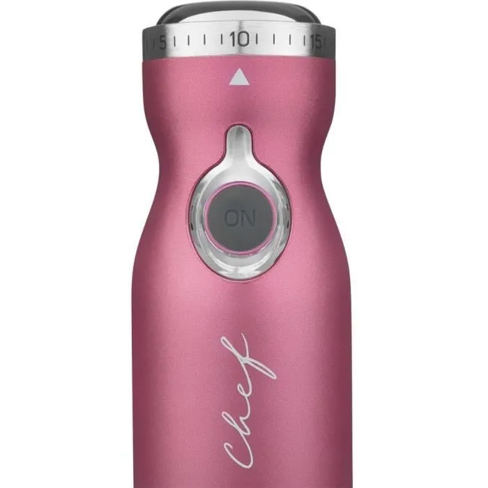 Sencor SHB 5604RD-EUE3 Mixeur Plongeant 4 en 1, 1200 W, Lames Titane QuadBlade, Moteur Silencieux, Accessoires Inox (Gobelet 800 ml, Hachoir, Fouet)