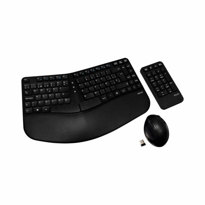 Clavier et souris sans fil V7 CKW400ES Noir Espagnol Espagnol Qwerty 0 Clavier et souris sans fil V7 CKW400ES Noir Espagnol Espagnol Qwerty 0