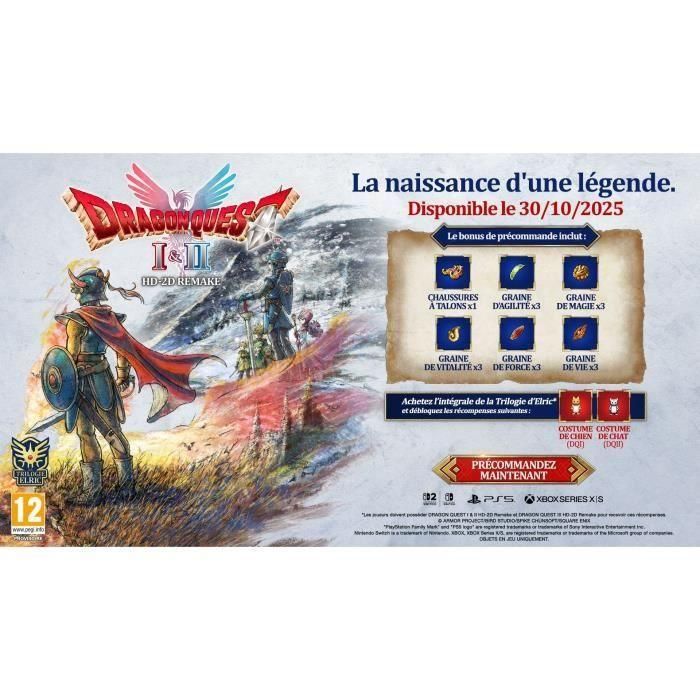 Dragon Quest I & II HD-2D Remake  Jeu Nintendo Switch 2 1