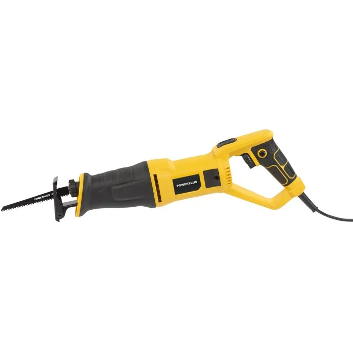 Powerplus POWX03961 Scie sabre électrique 750 W avec sabot pivotant - 2 lames pour bois et métal incluses