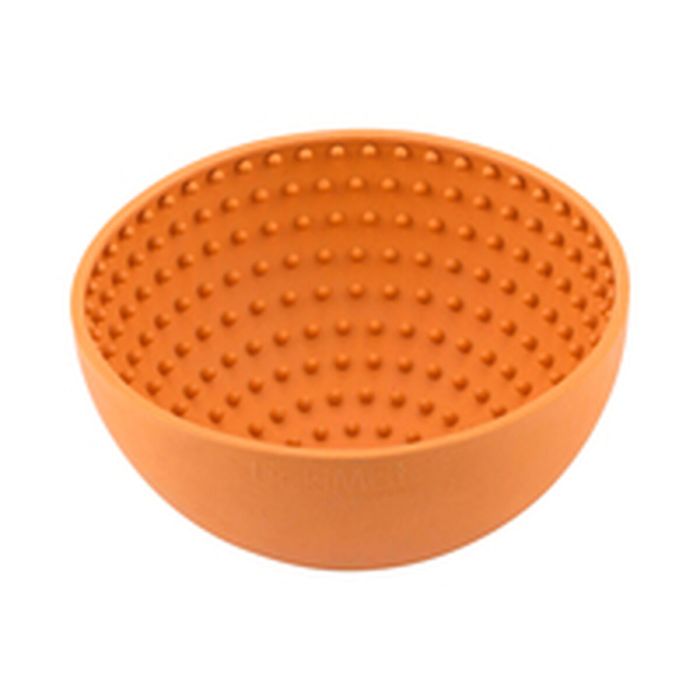 Mangeoire pour chiens Lickimat Wobble Orange Caoutchouc 3 Mangeoire pour chiens Lickimat Wobble Orange Caoutchouc 3