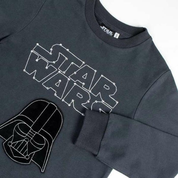 Sweat sans capuche enfant Star Wars Gris foncé S 1