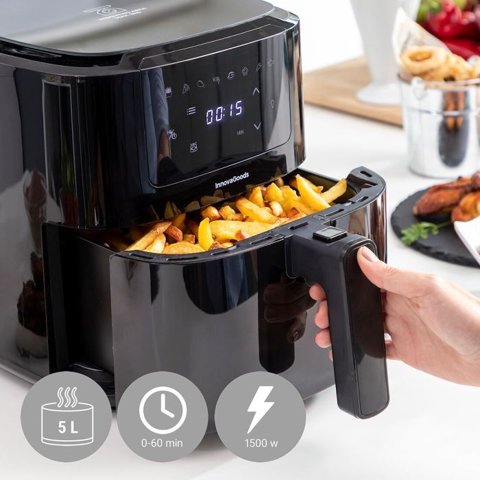 Friteuse à Air avec Balance InnovaGoods Fryinn Balance 5000 Noir 1500 W 5 L Acier inoxydable 15