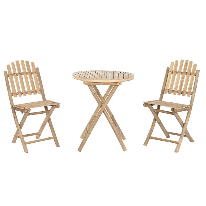 Ensemble Table + 2 Chaises Home ESPRIT 61 x 61 x 73 cm 1