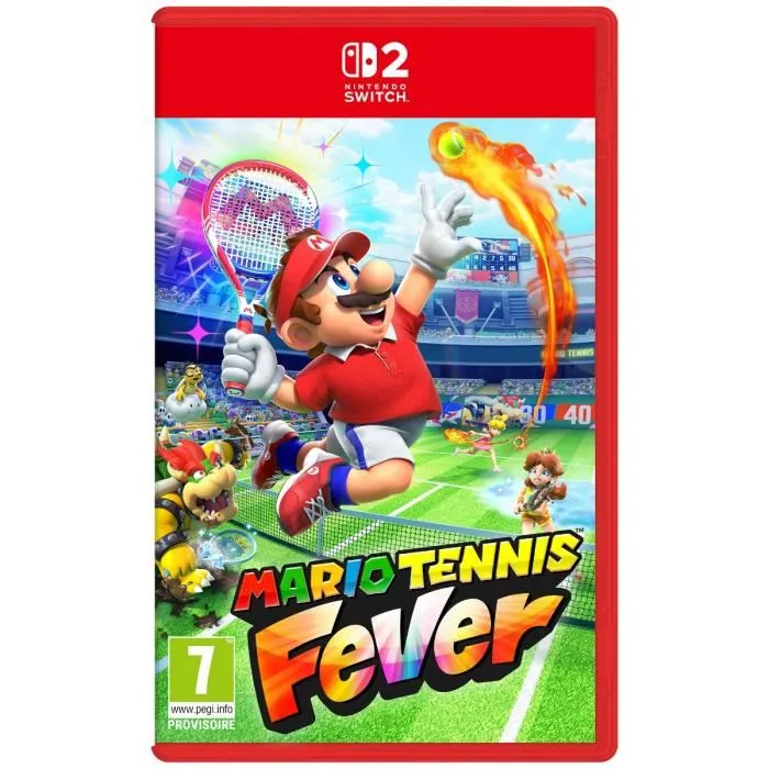 Nintendo Mario Tennis Fever - Jeu Nintendo Switch avec 38 Personnages, 30 Raquettes, Commandes par Mouvements, Modes Tournoi, Aventure et Jeux Spéciaux Nintendo Mario Tennis Fever - Jeu Nintendo Switch avec 38 Personnages, 30 Raquettes, Commandes par Mouvements, Modes Tournoi, Aventure et Jeux Spéciaux