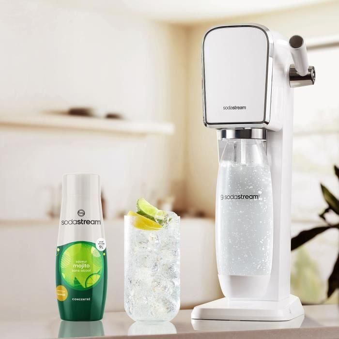 Concentrés SODASTREAM - Lot de 6 concentrés Mojito sans alcool - Jusqu'a 54L de boissons - 440 ml 2 Concentrés SODASTREAM - Lot de 6 concentrés Mojito sans alcool - Jusqu'a 54L de boissons - 440 ml 2