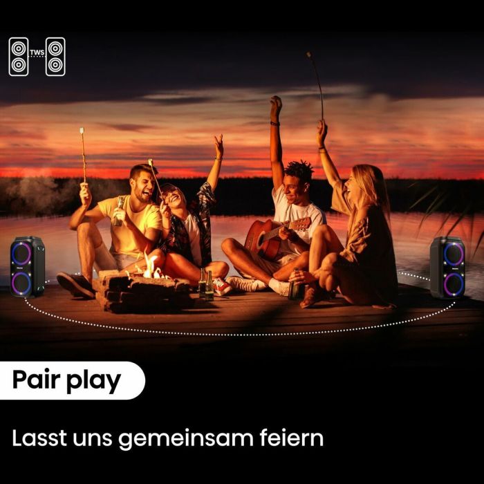 Haut-parleurs bluetooth portables Hisense PR160 Noir 1 Haut-parleurs bluetooth portables Hisense PR160 Noir 1