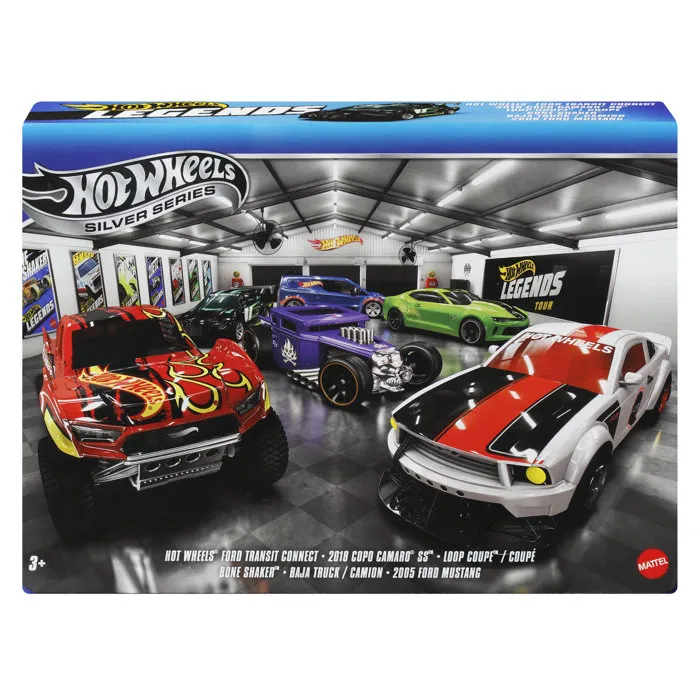 Hot Wheels - Multipack JLB24 - Lot de 6 véhicules Legends mythiques - Packaging collector Hot Wheels - Multipack JLB24 - Lot de 6 véhicules Legends mythiques - Packaging collector