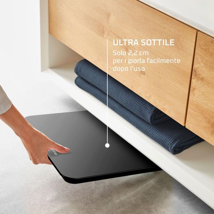 Balance Numérique de Salle de Bain Rowenta BS1800V0 Noir Verre trempé 160 kg 6 Balance Numérique de Salle de Bain Rowenta BS1800V0 Noir Verre trempé 160 kg 6