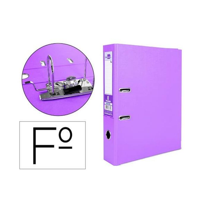 Reliure à anneaux Liderpapel AY26 Lila A4 (1 Unité) 1
