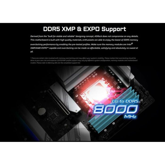 Carte Mère ASRock B850 Pro RS WiFi AMD B850 LGA 1151 AMD AM5 8 Carte Mère ASRock B850 Pro RS WiFi AMD B850 LGA 1151 AMD AM5 8