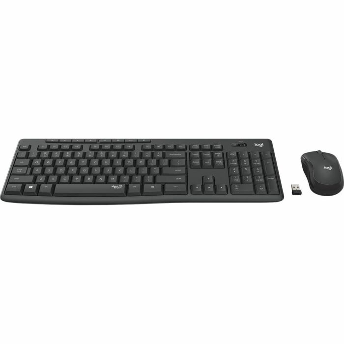 Clavier et souris sans fil Logitech 920-009870 Sans fil Noir Gris Graphite portugais 1