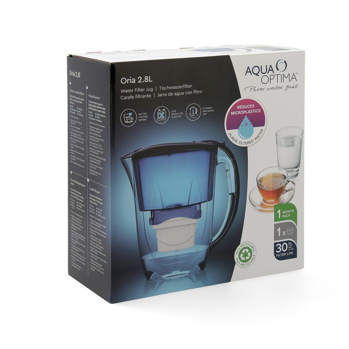 Carafe Filtrante Aqua Optima Bleu Plastique 2,8 L 5 Carafe Filtrante Aqua Optima Bleu Plastique 2,8 L 5