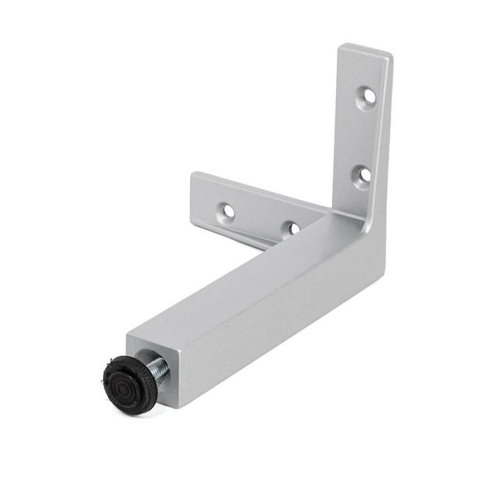 Pata Metálica Zamak Quadro Acabado Gris Ral Altura H140 Mafos 2