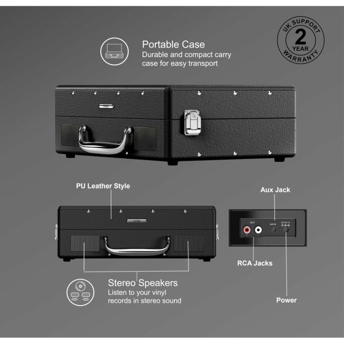 Tourne-disques Mixx Audio Noir 5