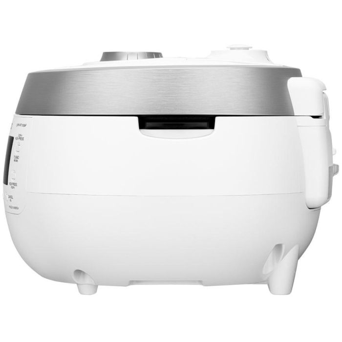 Cuckoo CRP-RT1008F - Cuiseur à riz 1.8 L Double Pression, Blanc, 13 programmes, écran LED, cuve amovible