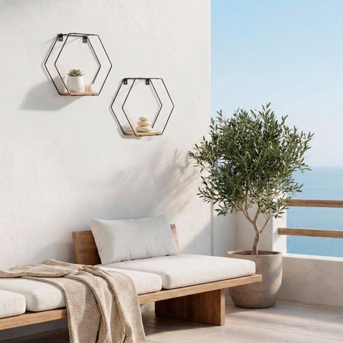 Étagère Max Home Fer Bois MDF 30 X 27 X 10 CM (6 Unités) 2