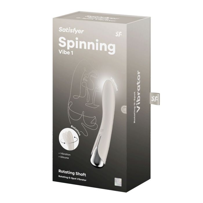 Vibromasseur Satisfyer Spinning Vibe Blanc 1