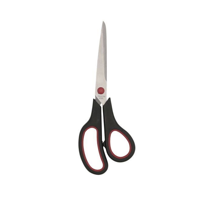 Ciseaux de Cuisine Quid Rico Noir Rouge Métal 21 cm (12 Unités) 1