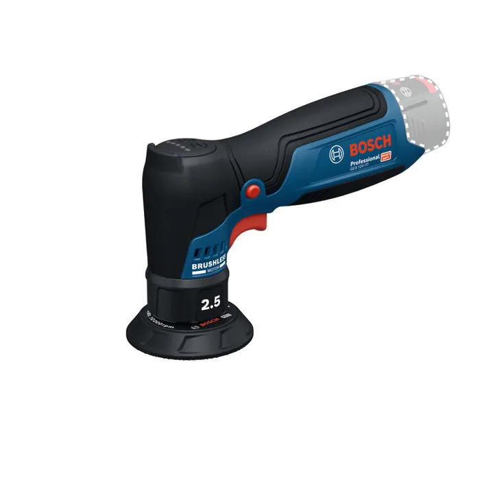 Bosch Professional Ponceuse excentrique sans fil GEX 12V-77 12V - Ø 77 mm - 3000 à 8000 tr/min - Pour bois et finition auto
