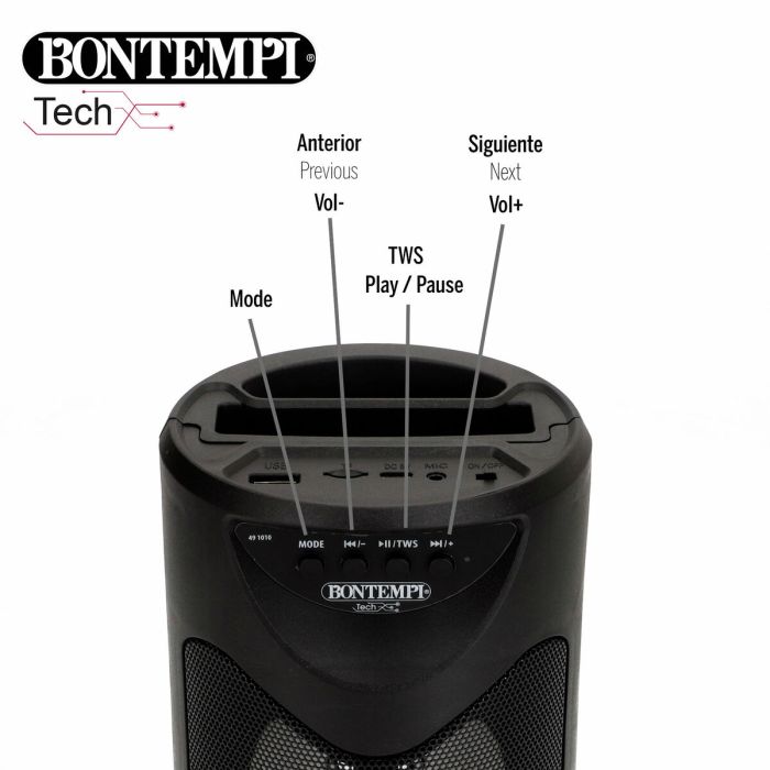 Enceinte avec Microphone Karaoké Bontempi 6 Unités 1