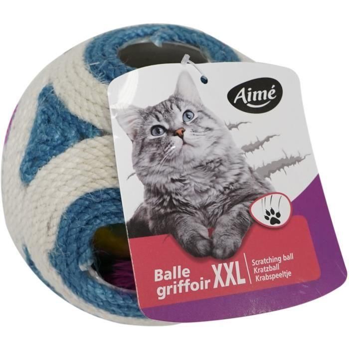 Griffoir XXL - AIMÉ - Boule Bleue + 1 Balle 11.5cm 1 Griffoir XXL - AIMÉ - Boule Bleue + 1 Balle 11.5cm 1