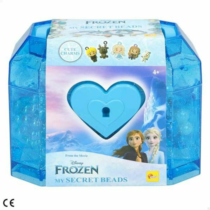 Lisciani Giochi Kit de Joyas Frozen LIS1737200180406 Caja con Cerradura Cuentas de Colores Charms de Frozen
