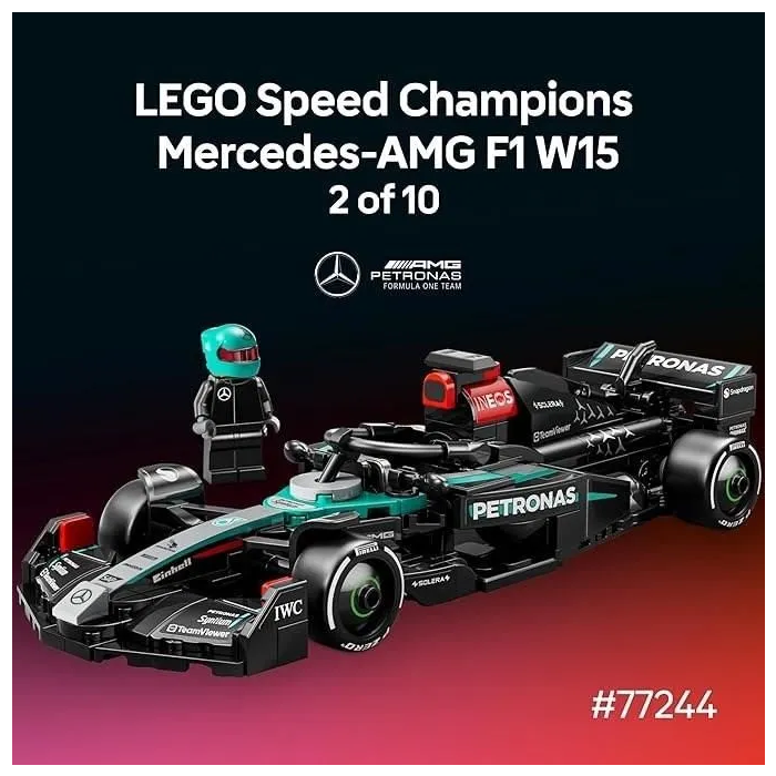 LEGO Formule 1 Speed Champions Set de Construction Voiture de Course et Minifigure 3
