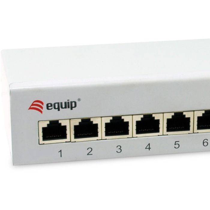 Equip Patchpanel 8x RJ45 Cat6A FTP 1HE Keystone Montage gr 2