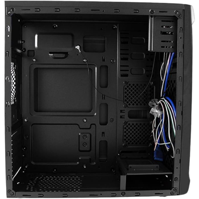 LC-Power 7036B Boîtier PC Midi-Tower Noir Compatible ATX, micro-ATX, Mini-ITX avec Ports USB 2.0, USB 3.2 Gen 1 et Support Ventilateurs 120 mm