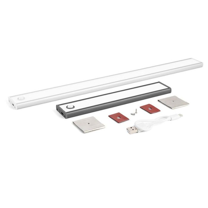 Lámpara Led Smarty Pir Acabado Plata Mate Largo 405 Iliminacion Y Acc. 2