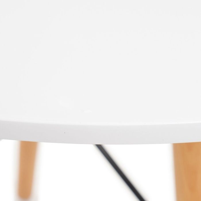 Table Blanc Naturel 80 x 80 x 74 cm 3