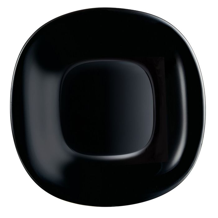 Assiette à dessert Luminarc Carine Noir verre (19 cm) (24 Unités) 1
