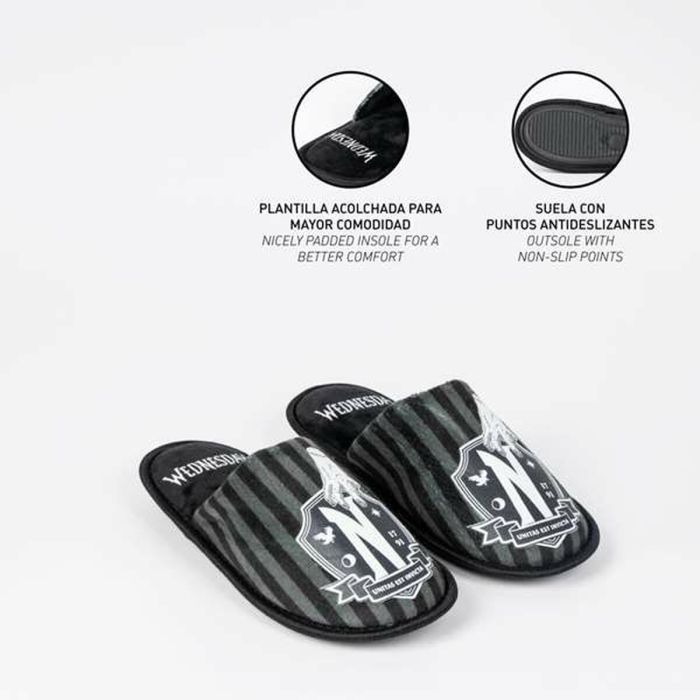 Chaussons Wednesday Noir 38-39 1