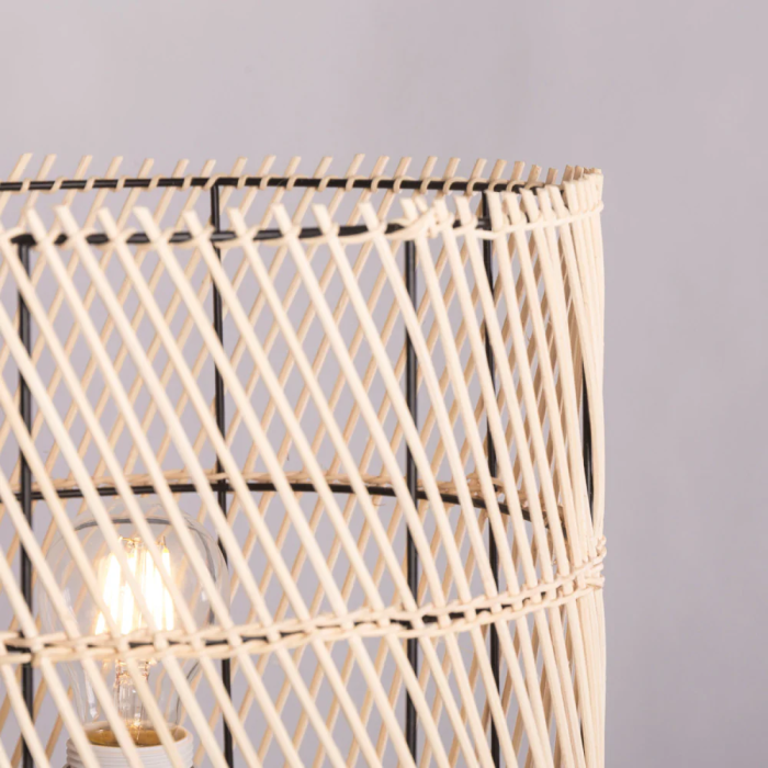 Lampe de Table Porbandar Rotin Naturel SKD-T1020 3