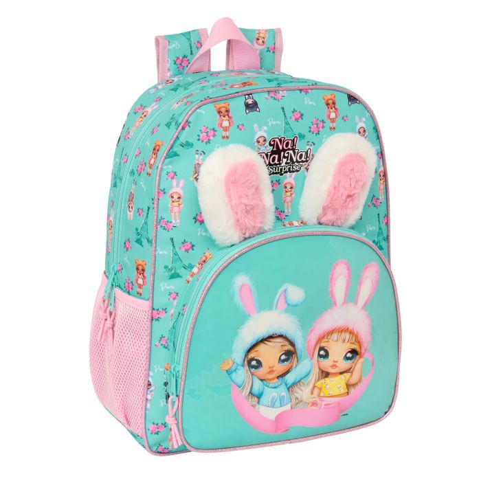 Cartable Na!Na!Na! Surprise Bunny Rose Turquoise 33 x 42 x 14 cm 0 Cartable Na!Na!Na! Surprise Bunny Rose Turquoise 33 x 42 x 14 cm 0