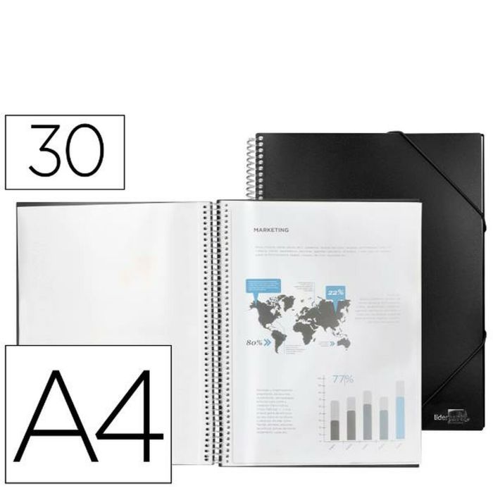 Dossier Liderpapel EC31 Noir A4