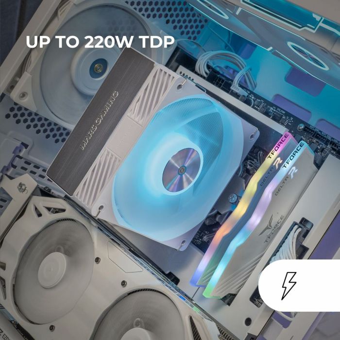 Ventilateur CPU Mars Gaming MCPUX4ARGBW 3