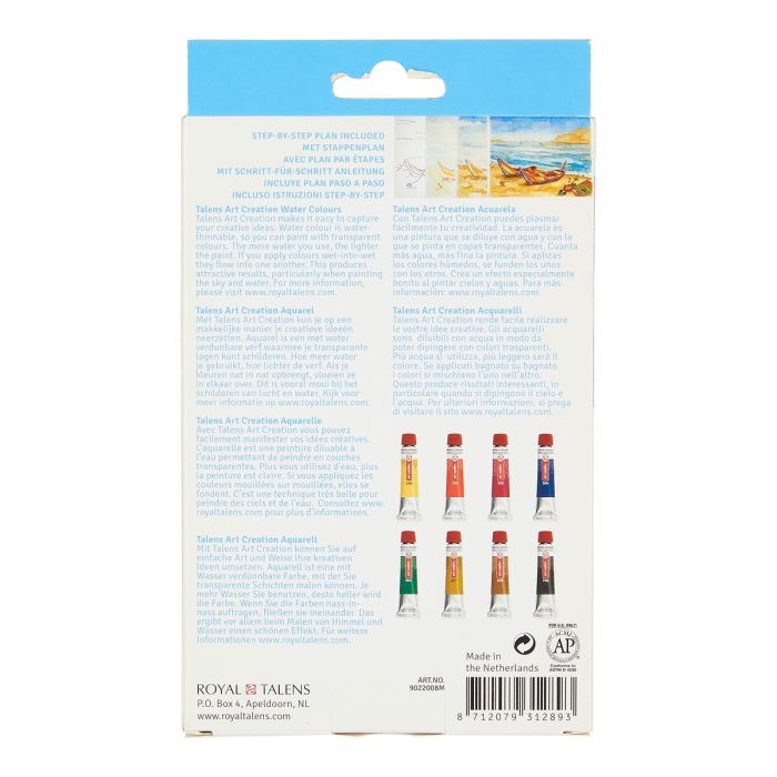 Peinture Talens Art Creation Multicouleur 12 ml 8 Pièces 2