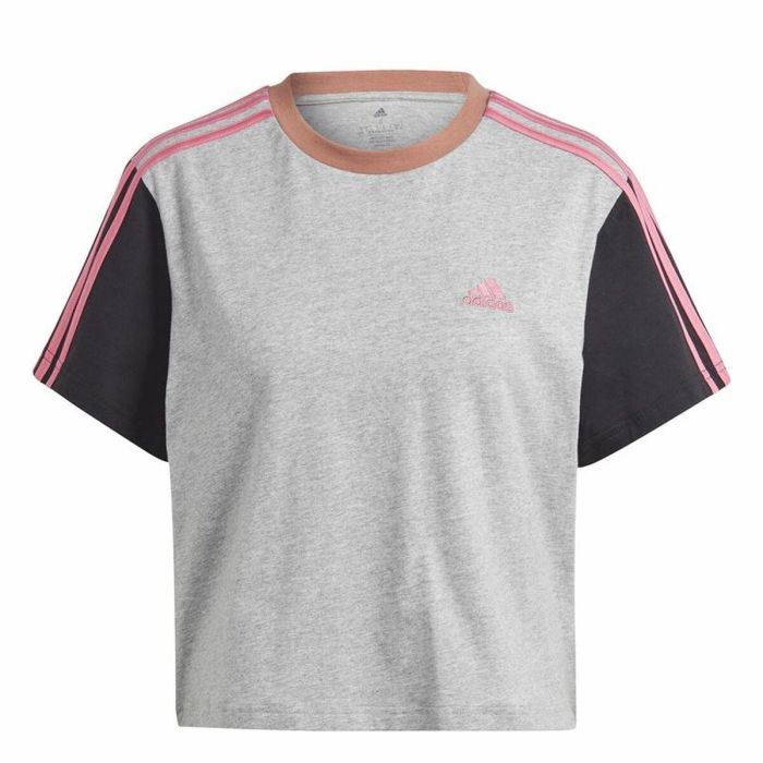 T-shirt à manches courtes femme Adidas 3S Cr Gris 0 T-shirt à manches courtes femme Adidas 3S Cr Gris 0