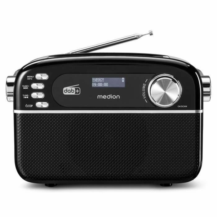 Medion Radio Rétro DAB/FM Mono 2,5W RMS Negra MED1717419457599
